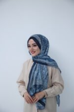 Marin Elegance Desen Şal – Lacivert - Görsel 2