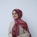 Ruby Muse Desen Şal – Bordo