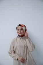 Coral Tempo Desenli Eşarp - Görsel 2