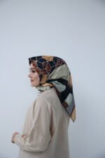 Amber Grid Desenli Eşarp - Görsel 2