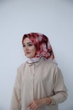 Velvet Smoke Desenli Eşarp - Görsel 2