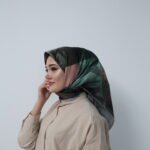 Olive Mirage Desenli Eşarp