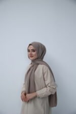 Medine İpeği Şal - Kum Beji - Görsel 4