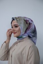 Lavender Mist Desenli Eşarp
