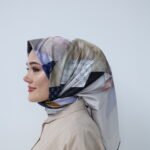 Pearl Blossom Desenli Eşarp