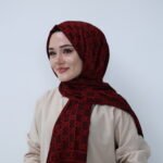 Gucci Desen Jakar Şal – Bordo