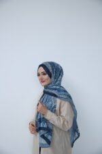 Marin Elegance Desen Şal – Lacivert - Görsel 5