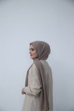 Medine İpeği Şal - Kum Beji - Görsel 3