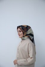 Amber Grid Desenli Eşarp - Görsel 5