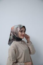 Olive Mirage Desenli Eşarp - Görsel 5