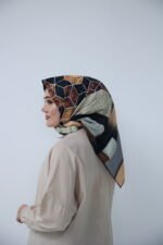 Amber Grid Desenli Eşarp