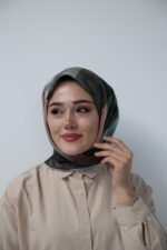 Olive Mirage Desenli Eşarp - Görsel 6